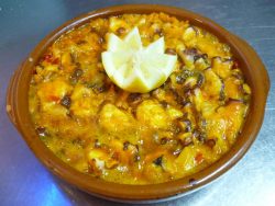 Arroz con pulpo
